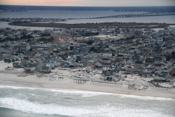 Ortely Beach and Seaside Heights after Hurricane Sandy